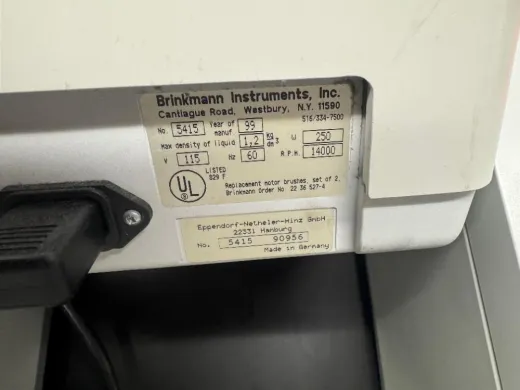 Eppendorf 5415C Benchtop Microcentrifuge with Adjustable Speed and Timer Controls
