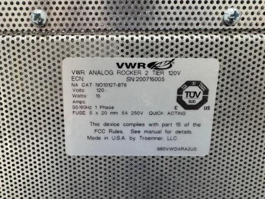 VWR Analog Rocker 2 Tier Laboratory Rocker for Gentle Sample Mixing-cover