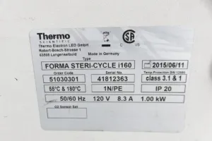 Thermo Scientific Stericycle i160 CO2 Incubator with Direct Heat and HEPA Filtration, 13 of 13
