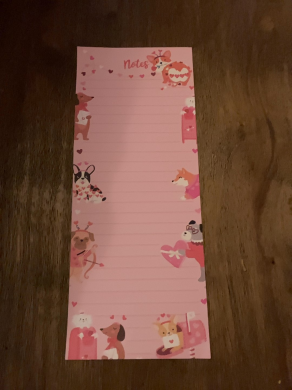 Paper A2 Pink Decorative Laboratory Notebook with Animal Illustrations 4x4 Inches-cover