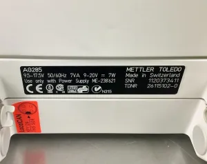 Mettler Toledo AG285 Analytical Balance with 0.01 mg Readability and Draft Shield, 10 of 10