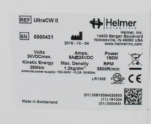 Helmer UltraCW II Automated Cell Washing System with Touchscreen Interface, 12 of 12