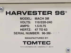 PerkinElmer Tomtec Harvester 96 Model Mach 3M Automated Microplate Harvester, 13 of 32