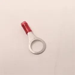 TE Connectivity 31897 PIDG Red Insulated Ring Crimp Terminal 22-16 AWG Screw Mount, 6 of 8
