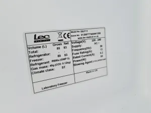 LEC+ ISU1111 Laboratory Medical Freezer, 4 of 9