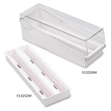 Globe Scientific Slide Draining Tray and Storage Box 513252Y for Laboratory Microscope Slides
