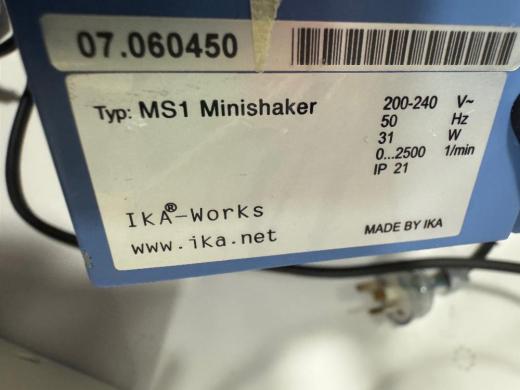 IKA MS1 Minishaker Compact Benchtop Laboratory Shaker with Adjustable Speed Control-cover