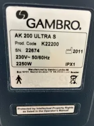 Gambro AK-200 Ultra S Hemodialysis Machine with Integrated Control and Monitoring Systems, 3 of 3