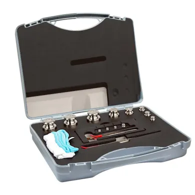 Radwag F1 Mass Standard - Knob Weights With Adjustment Chamber, Set (1 g - 100 g), Plastic Box