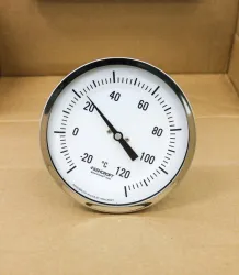 Ashcroft 5'' Adjustable Angle Bimetallic Laboratory Thermometer -20°C to 50°C, 3 of 7