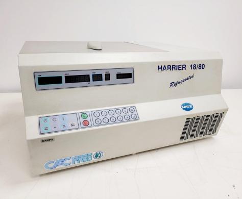 Sanyo MSE Harrier 18/80 Refrigerated Centrifuge with 6000rpm Rotor Lab-cover