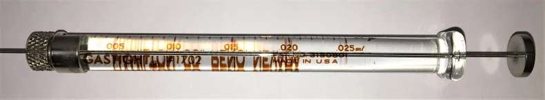 Hamilton 80265 Gastight #1702RN Injection Syringe - 25 µL