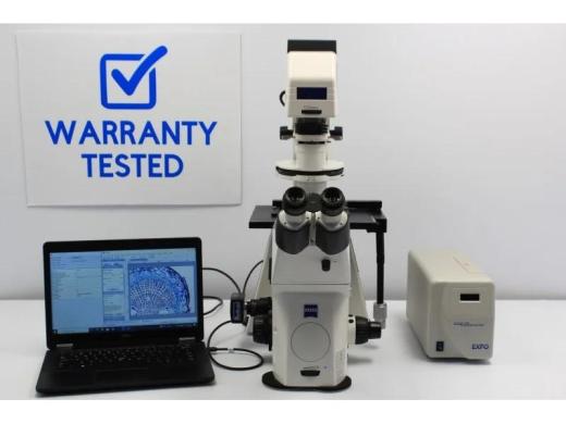 Zeiss Observer D1 Inverted Fluorescence Microscope with Motorized Filter Turret and CMOS Camera-cover