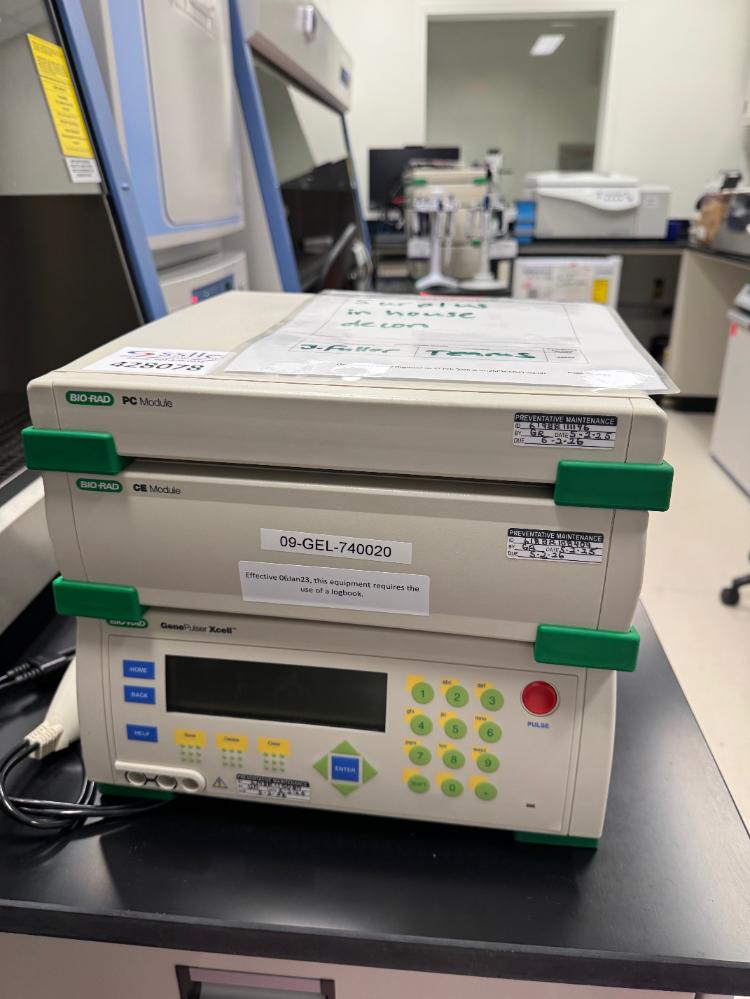 Bio-Rad GenePulser Xcell Electroporation System with PC1.0A and PC2.0A Modules