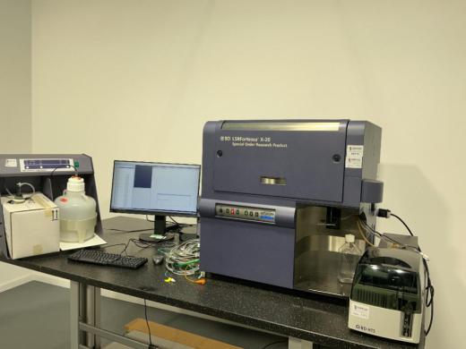 BD Biosciences LSRFortessa X-20 Multiparameter Flow Cytometer with FACSFLOW Supply System and High Throughput Sampler-cover