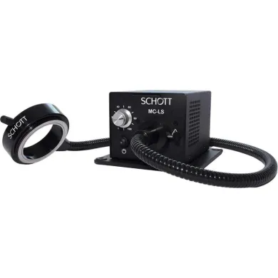 Schott A20990-A08600 MC-LS LED Microscopy Light Source with 47-62mm Ring Light