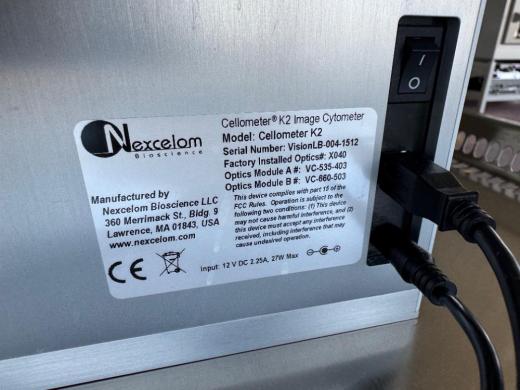 Nexcelom Cellometer K2 Automated Image Cytometer for Cell Counting and Analysis-cover