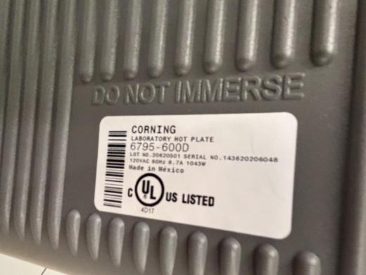 Corning 6795-600D Laboratory Hot Plate with Analog Temperature Control and Ceramic Top Plate-cover