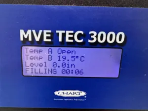MVE 815P-150F Cryogenic Storage System from 800 Series with TEC 3000 Controller, 3 of 4