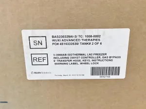 Cryo Biosystems V3000 Liquid Nitrogen Dewar for Cryogenic Sample Storage, 16 of 17