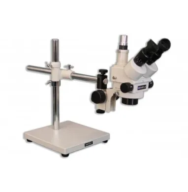 Meiji EMZ-5TR Trinocular Zoom Stereo Microscope with S-4200 Boom Stand