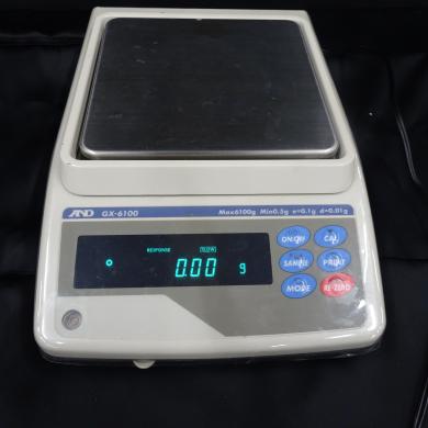 AND GX-6100 Electronic Analytical Balance 6.1 kg Capacity with Data Memory and PC Connectivity-cover