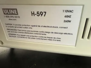 ULINE H-597 Manual Impulse Heat Sealer for Plastic Bags, 3 of 3