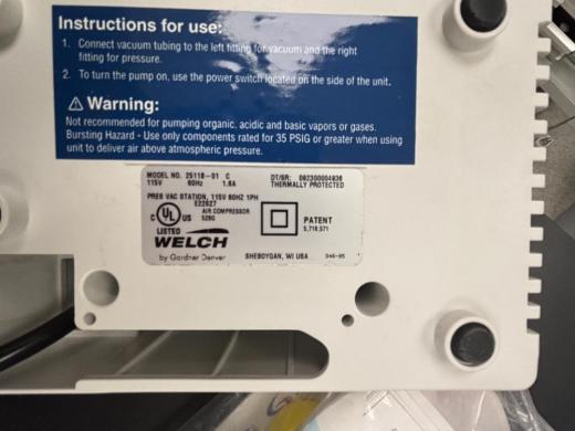 Welch 2511B-01 Dry Vacuum Pump for Laboratory Vacuum Applications-cover