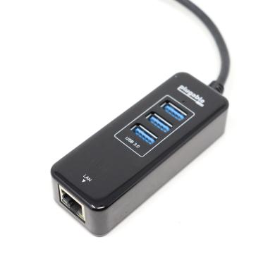 Plugable USB3-HUB3ME 3-Port USB 3.0 Hub with Gigabit Ethernet Network Adapter-cover
