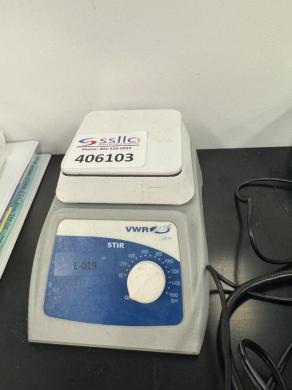 VWR Magnetic Stirrer Model 986612 with Glass Top and Adjustable Speed-cover
