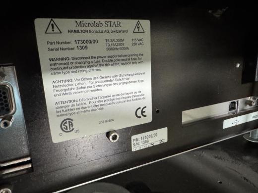 Hamilton Microlab Starlet Automated Liquid Handling System with HEPA-Filtered Enclosure-cover