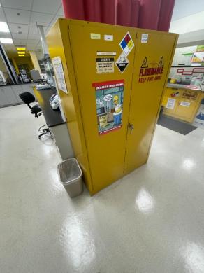 Justrite Model 25450 45 Gallon FM-Approved Flammable Liquid Safety Storage Cabinet-cover