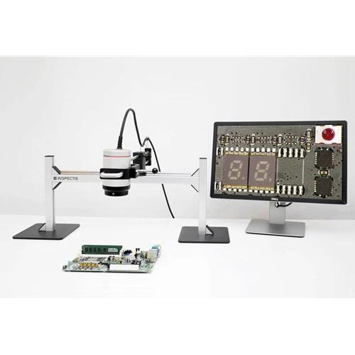 Inspectis U30s 4K Direct-to-Monitor Digital Microscope with Motorized Zoom and Gantry Stand