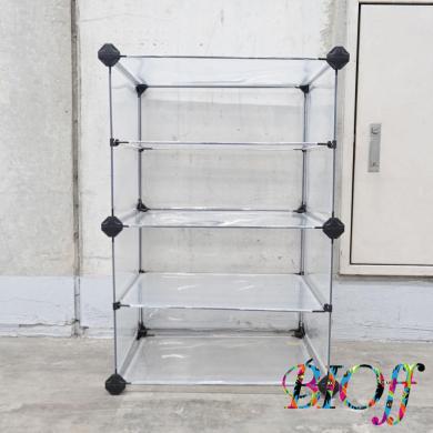 SONGMICS 8029 Four-Tier Shoe Rack with Top, 45 × 33 × 65 cm-cover