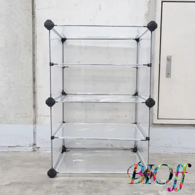 SONGMICS 8029 Four-Tier Shoe Rack with Top, 45 × 33 × 65 cm