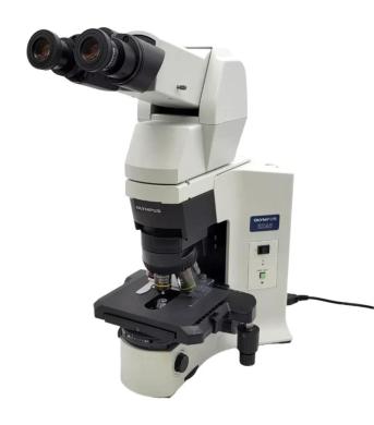 Olympus BX45 Upright Microscope with Fluorite Objectives and Tilting Telescoping Binocular Head for Pathology/Mohs-cover