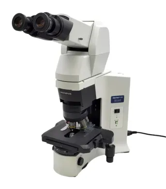Olympus BX45 Upright Microscope with Fluorite Objectives and Tilting Telescoping Binocular Head for Pathology/Mohs, Olympus Microscopy equipment