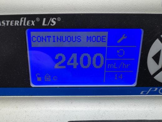 Cole-Parmer Masterflex L/S Digital Peristaltic Pump 7523-80 with Easy Load Head-cover