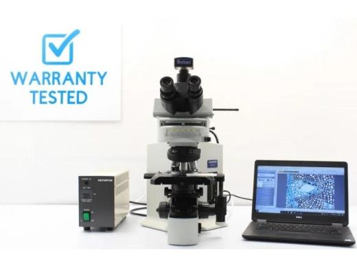 Olympus BX51 Upright Fluorescence Phase Contrast Mechanical Microscope with New Filter Sets-cover