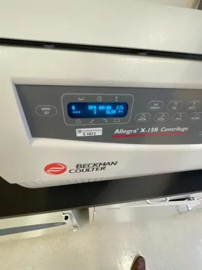 Beckman Coulter Allegra X-15R Refrigerated Benchtop Centrifuge with Rotor and Buckets