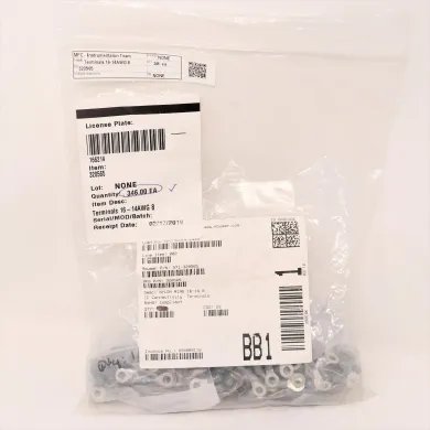 TE Connectivity 320565 PIDG Ring Tongue Terminal, 16-14 AWG, Pack of 346