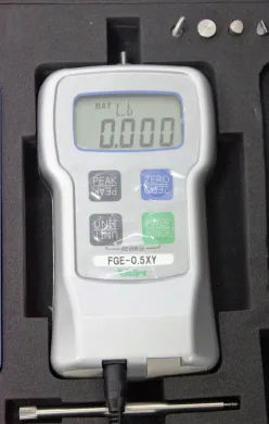 Nidec FGE-0.5XY Digital Force Gauge with 4-Digit LCD, 0–5 lb Range, ±0.2% Accuracy