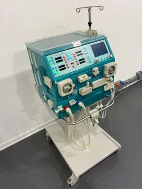 Gambro AK-200 Ultra S Hemodialysis Machine with Mobile Stand and Integrated Controls