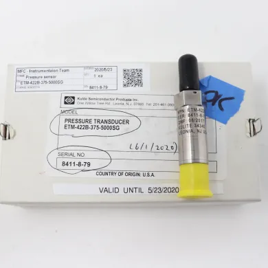 Kulite ETM-422B-375-5000SG 4-Wire 5Vdc Piezoresistive Pressure Transducer, 5000 PSI Range