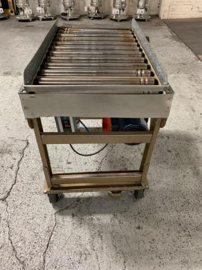 Matthews 20" X 36" Stainless Steel Roller Conveyor for Laboratory Material Handling-cover