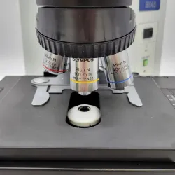 Olympus BX45 Compound Microscope with Tilting Binocular Head and 100x Oil Objective, 6 of 7