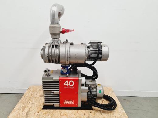 Edwards 40 Two Stage Rotary Vane Vacuum Pump with EH 250 Mechanical Booster-cover