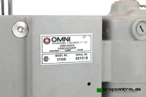 Omni International Omni-Mixer Variable-Speed Homogenizer 17106, 0.25 mL–10 L, 500–18,000 rpm, 9 of 9