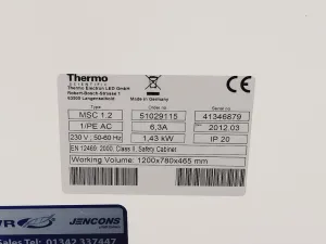 Thermo Scientific MSC 1.2 Class II Biosafety Cabinet for Containment Workflows, 4 of 10