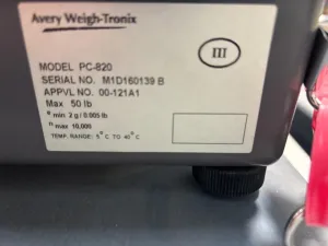 Avery Weigh-Tronix PC-820 Bench Scale System with Integrated Digital Indicator, 2 of 2